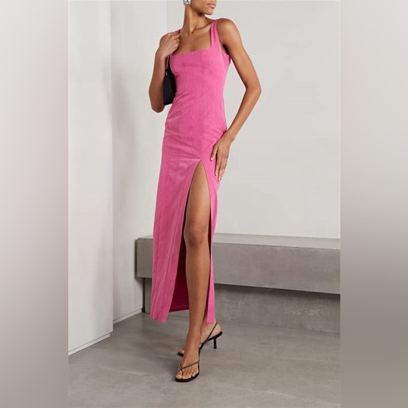 Staud Portrait Moire Maxi Dress - Picture 4 of 5